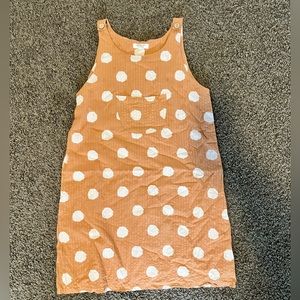 Roolee girls overall polka dot dress!
